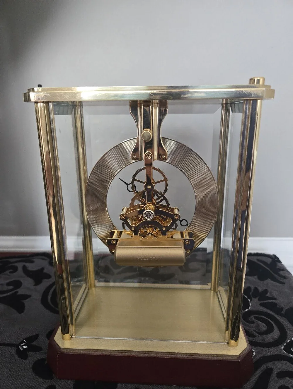 Seiko Brass Skeleton Clock